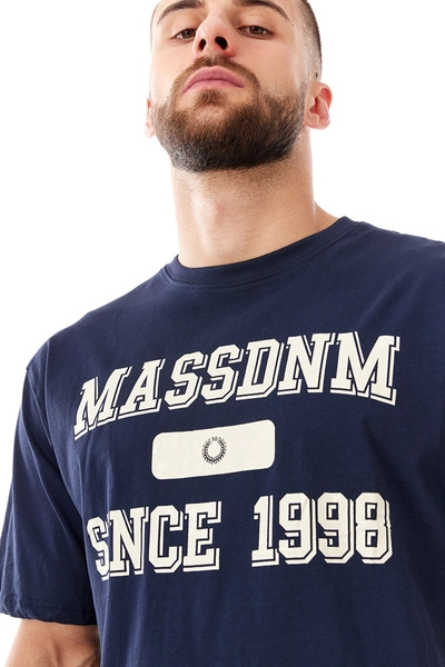 Koszulka męska t-shirt Mass Dnm Campus granatowa