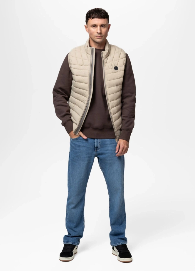 Bezrękawnik męski Kamizelka Pit Bull Naylor jasno beżowy