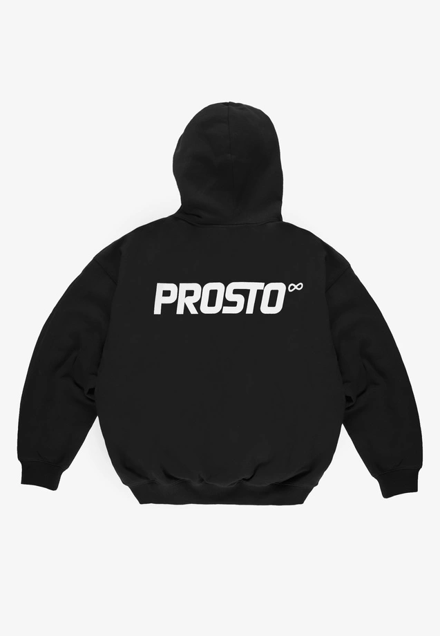 Bluza męska rozpinana z kapturem Prosto Infinity czarna