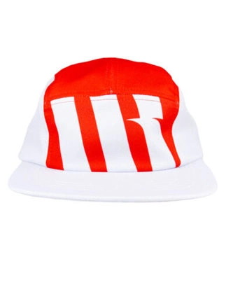 Czapka z daszkiem 360 Cap 5panel MR grey/red