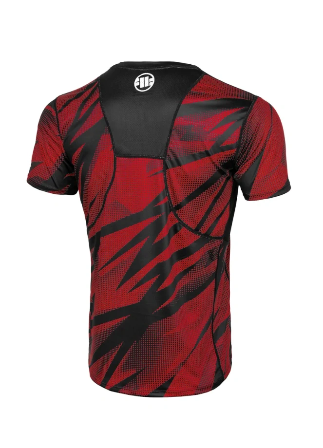 Koszulka męska T-shirt Pit Bull Mesh Performance Pro Plus Dot Camo II 24 czerwona