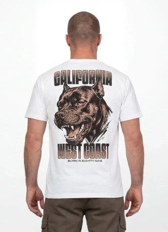 Koszulka męska T-Shirt Pit Bull Best Coast biała