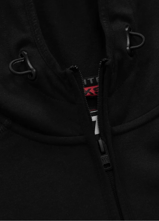 Bluza damska z kapturem Pit Bull Pitbull Fuchsia 25 ZIP hooded czarna
