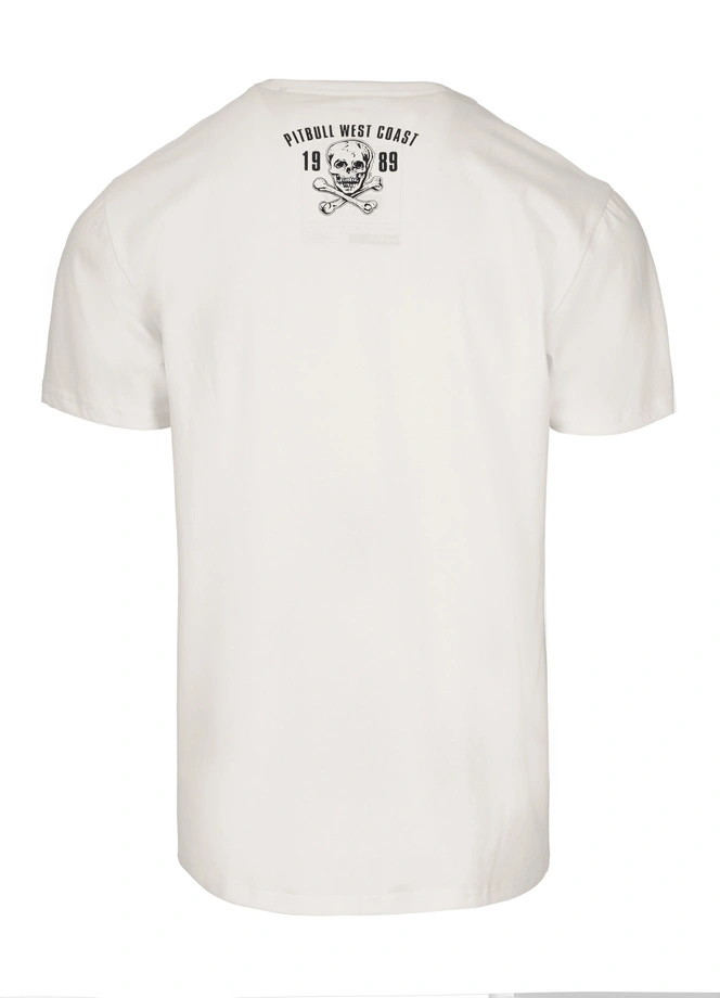 Koszulka męska T-Shirt Pit Bull Pitbull Oldschool Razor Slim Fit biała