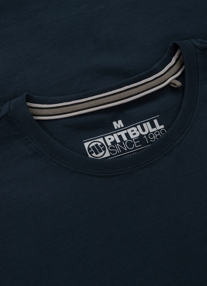 Koszulka męska T-Shirt Pit Bull Pitbull Small Logo 25 ciemno granatowa