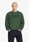 Bluza męska Prosto College crewneck khaki zielona