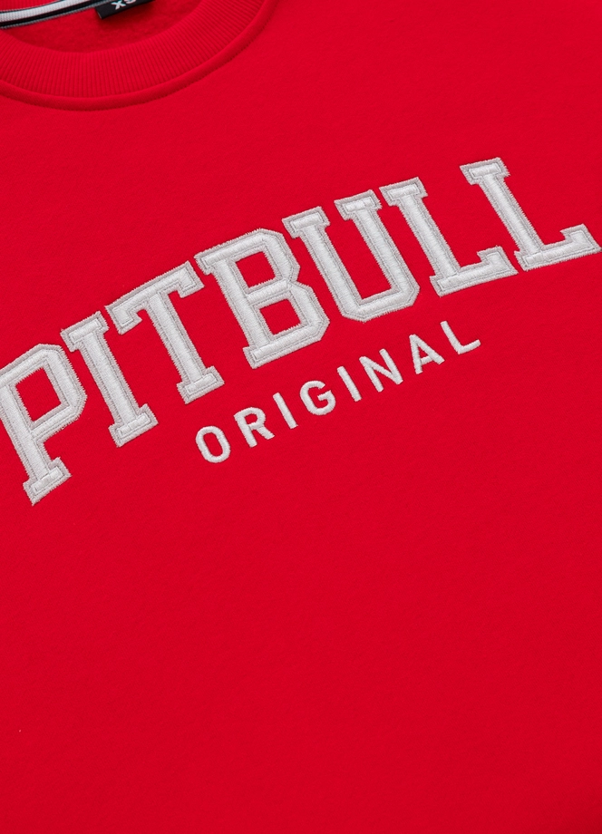Bluza damska oversize Pitbull Pit Bull Tyrian crewneck czerwona