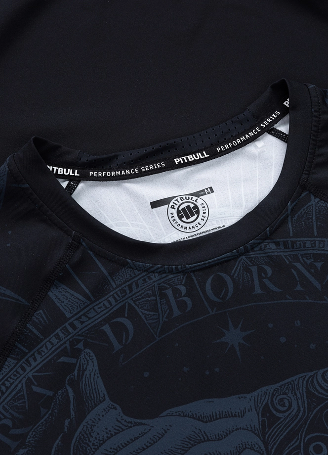 Koszulka męska rashguard Pitbull Longsleeve Pitbull World czarna