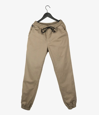 Spodnie jogger Elade beige pants beżowe