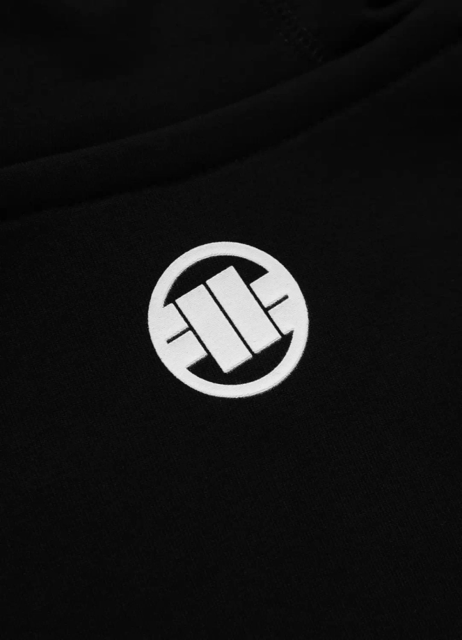 Bluza męska z kapturem Pitbull Pit Bull Steel Logo czarna