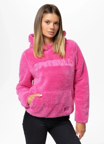 Bluza damska z kapturem Pitbull Aragona różowa