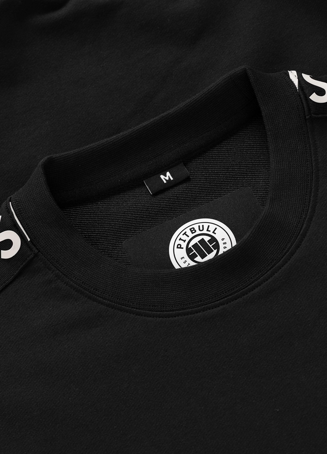 Bluza męska bez kaptura Pit Bull Tape Parker czarna