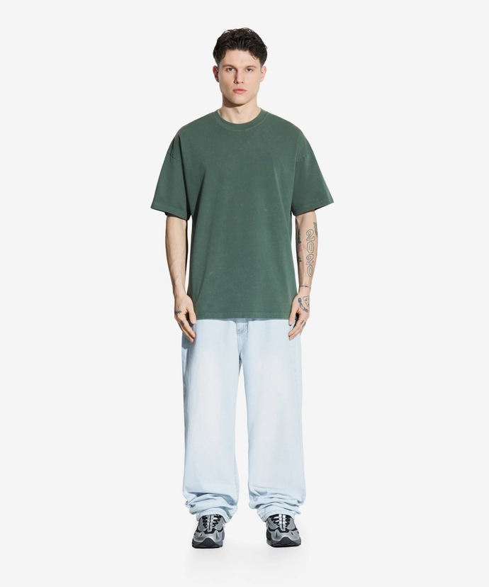 Koszulka męska t-shirt oversize Prosto Hex zielona