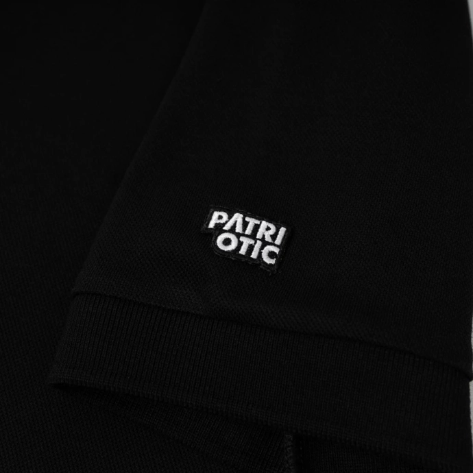 Koszulka męska Polo Patriotic Cls App Sleeve czarna