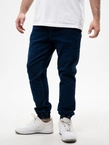Spodnie męskie Jogger Jeans Jigga Wear Crown Deep Blue niebieskie