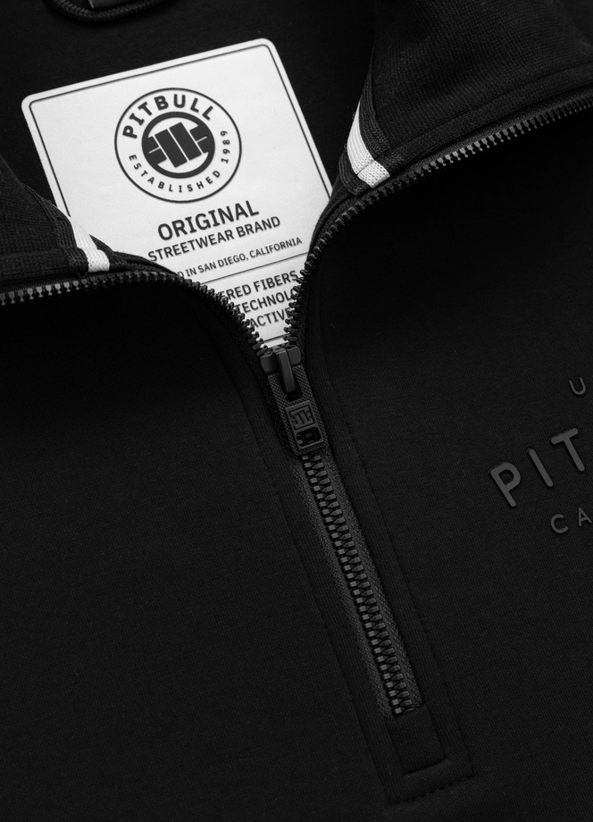 Bluza męska half-zip Pit Bull Sampson 25 czarna