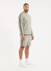 Bluza męska bez kaptura Pitbull Pit Bull Tape Nugget dusty salvia