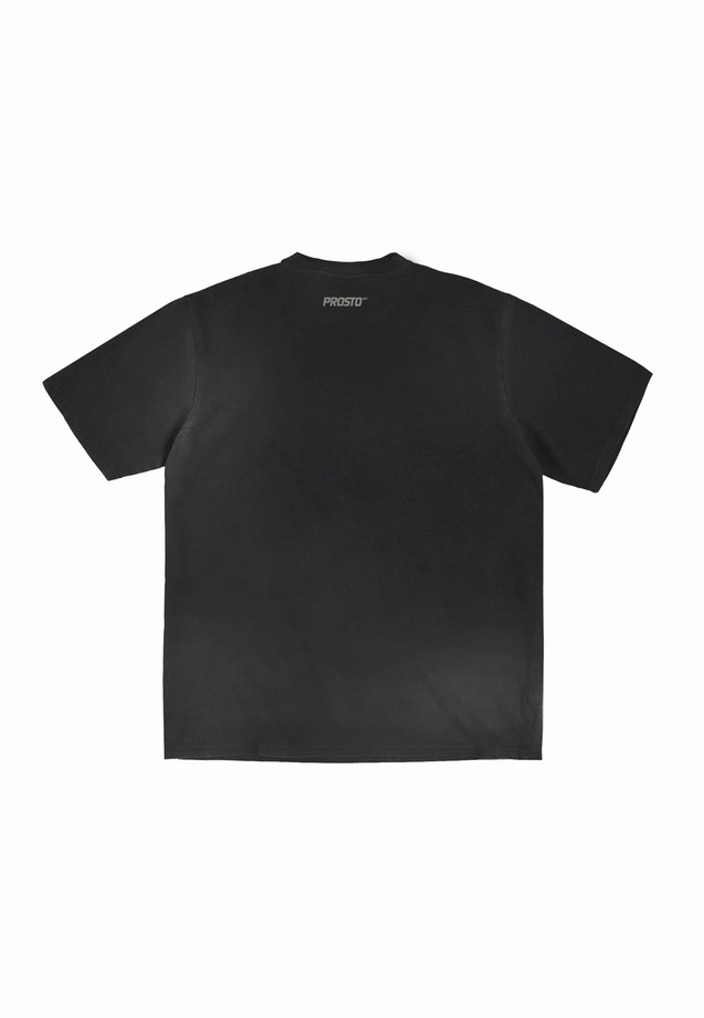 Koszulka męska t-shirt Prosto Misses sprany czarny