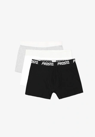 Bokserki męskie Prosto zestaw 3pack multi czarne/szare/białe