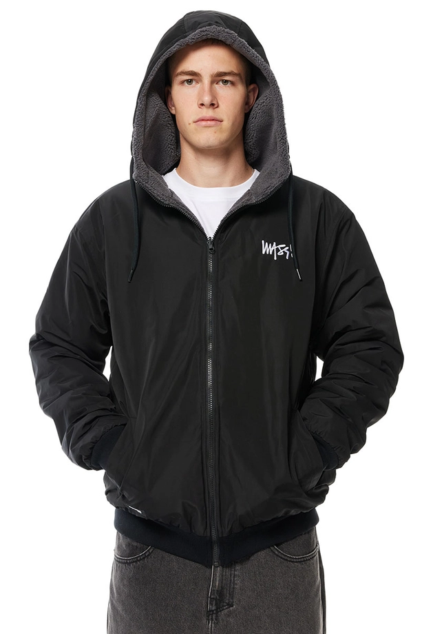 Kurtka zimowa dwustronna Mass Denim Result czarno/szara