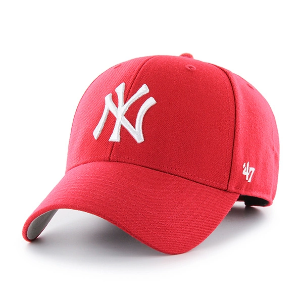 Czapka dziecięca z daszkiem 47 Brand New York Yankees Kids czerwona