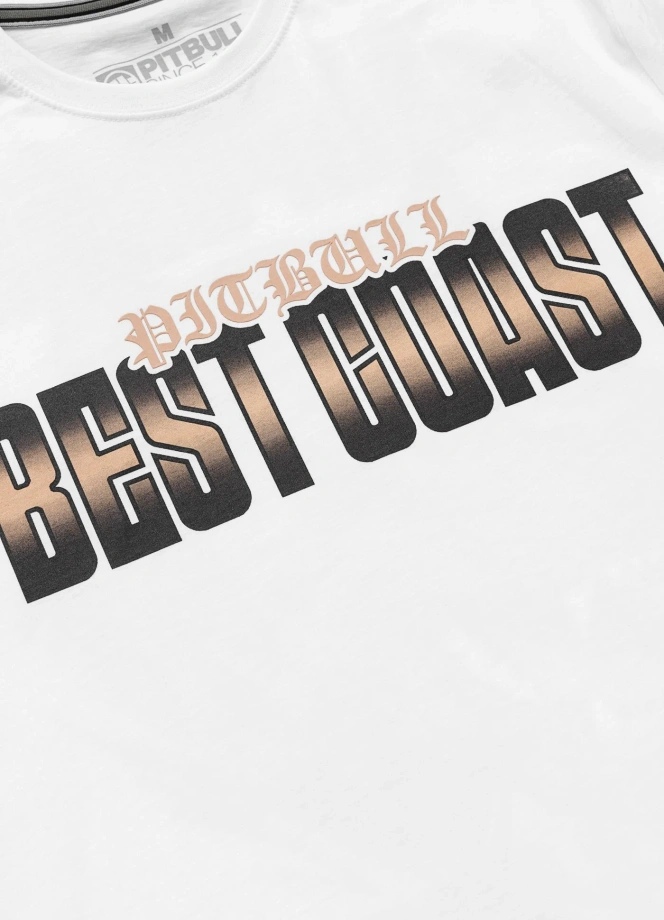 Koszulka męska T-Shirt Pit Bull Best Coast biała