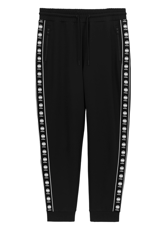 Spodnie męskie dresowe Pitbull Pit Bull Tape Nugget czarne