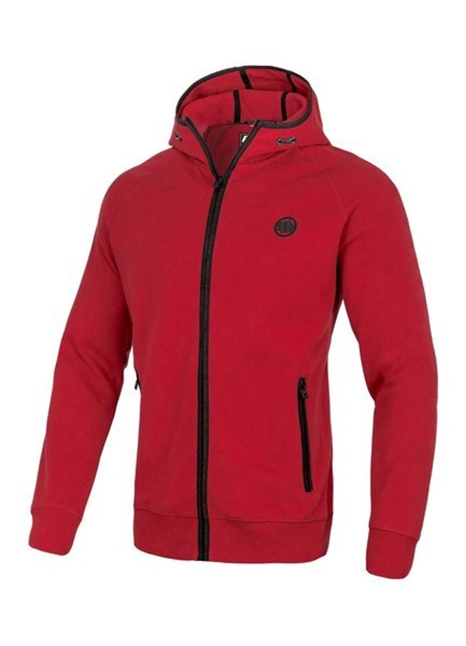 Bluza rozpinana z kapturem Pitbull Harris hooded red