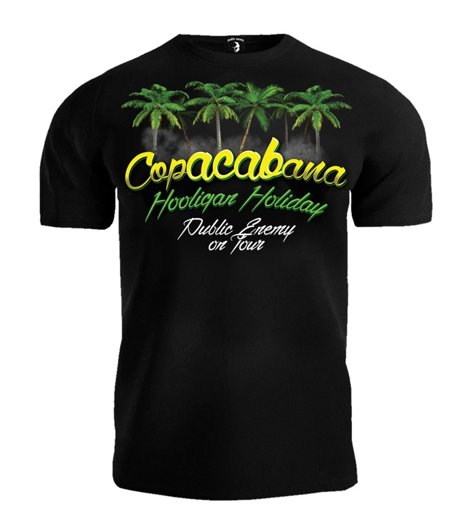 Koszulka męska T-shirt Public Enemy Hooligan Holiday Copacabana czarna
