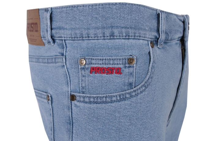 Spodnie męskie jeans Prosto Klasyk Regular Pocklog 24 jasny niebieski