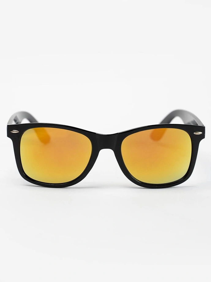 Okulary przeciwsłoneczne Jigga Wear Name Contrast Wayfarer czarno/żółte