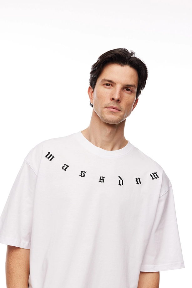 Koszulka męska t-shirt Mass Dnm Bergen biała