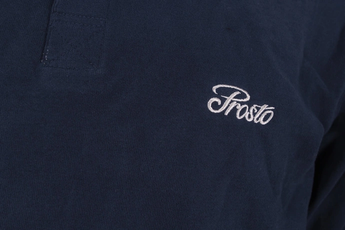 Koszulka longsleeve męski Polo Prosto Klasyk Dimes granatowa
