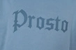 Bluza męska oversize Prosto Klasyk Goth crewneck turkusowa