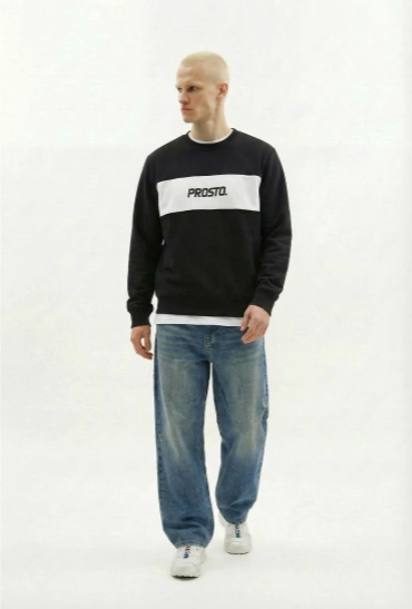Bluza męska Prosto Root crewneck czarna