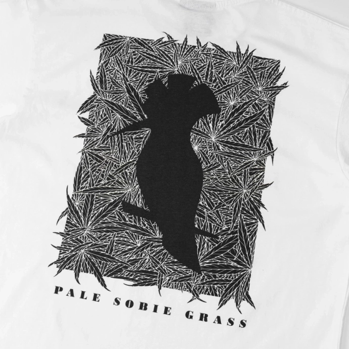 Koszulka męska T-shirt Dudek P56 Logo Trawka biały