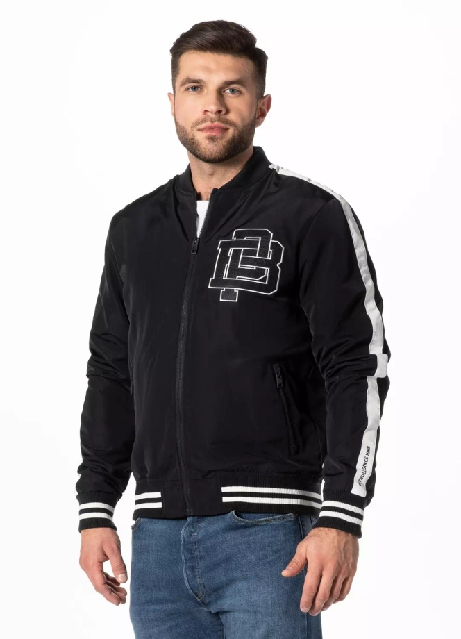 Kurtka męska przejściowa wiosenna Pit Bull Harding Varsity granatowa