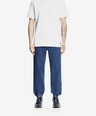 Spodnie męskie jogger jeans Prosto Krix niebieskie
