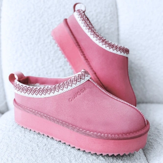 Buty śniegowce damskie Olavoga Cusie różowe