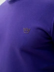 Bluza męska bez kaptura Jigga Wear Simple Crown fioletowa