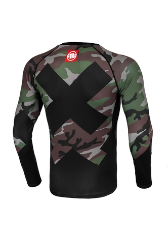 Koszulka rashguard Pit Bull Pitbull Cross Camo Longsleeve Woodland camo