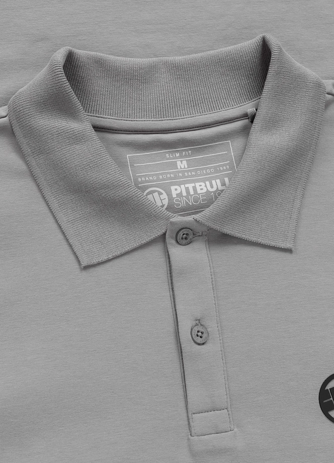 Koszulka męska Polo Pitbull Jersey Slim Fit Small Logo szara