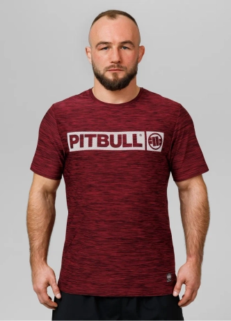 Koszulka T-shirt Pit Bull Performance Pro+ Casual Sport Hilltop bordowa