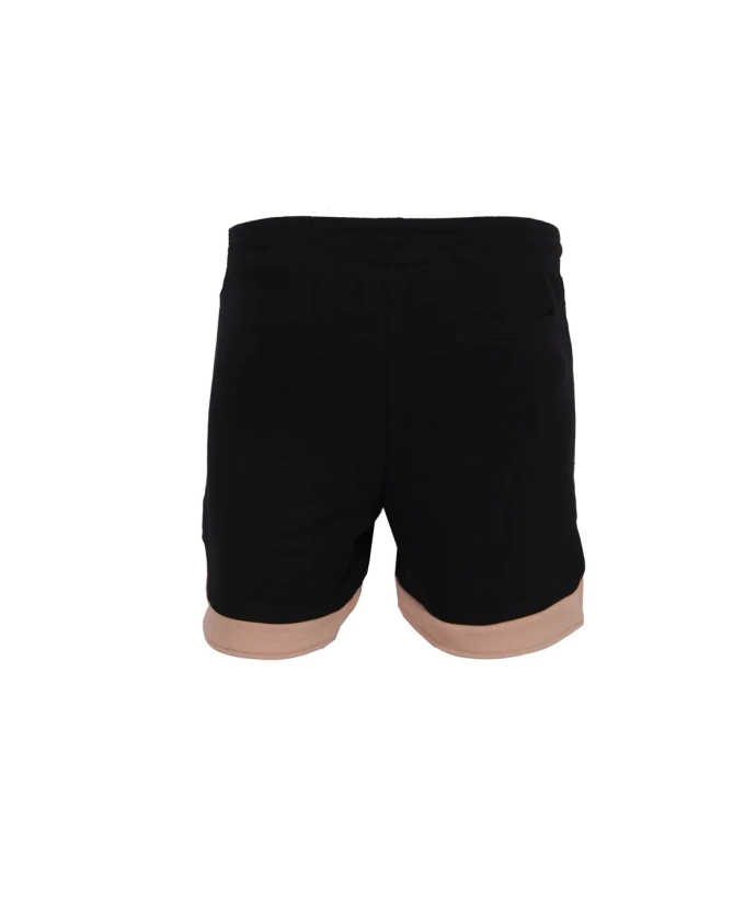 Spodenki męskie szorty dresowe Street Autonomy Got czarno/beżowe