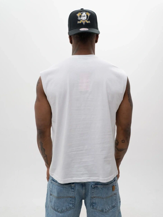Koszulka męska tank top Jigga Wear Badge biała