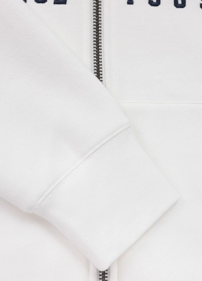 Bluza męska rozpinana z kapturem Pit Bull Norton off white biała