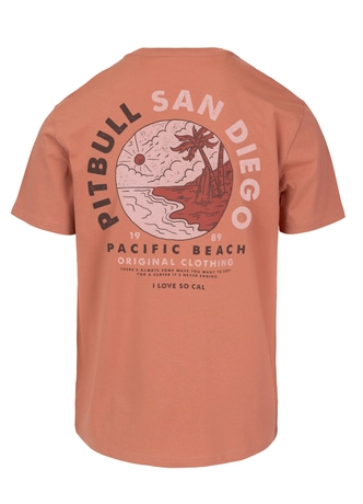 Koszulka męska T-Shirt Pit Bull Pitbull Planet Surf łososiowa