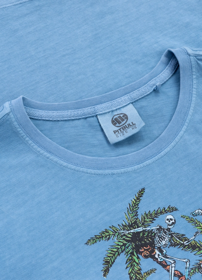 Koszulka damska T-shirt Pit Bull BeachBreak sprany niebieski
