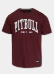 Koszulka męska T-Shirt Pitbull West Coast Norton bordowy