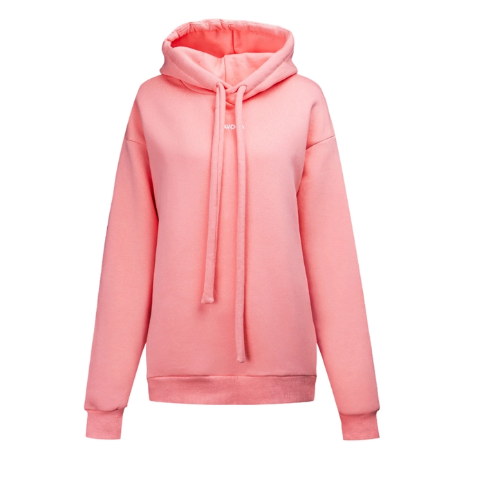 Bluza damska z kapturem Olavoga Vinta coral pomarańczowa